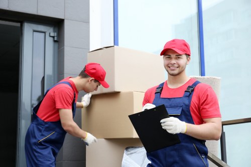 Furniture move example from a Merton apartment building