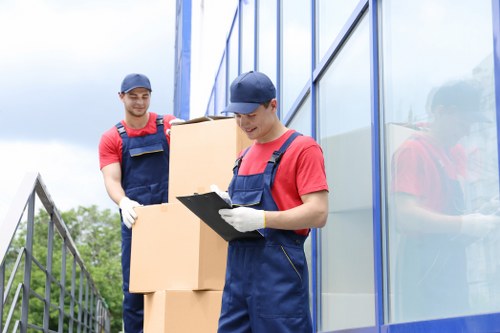 Moving van service completing a legal UK transport booking