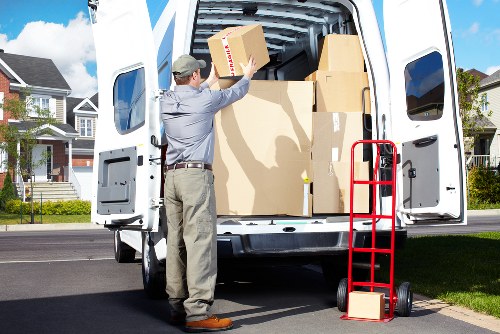 Retail stock and shelving prepared for commercial removals