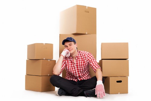 Careful loading of furniture from a Merton apartment or conversion flat
